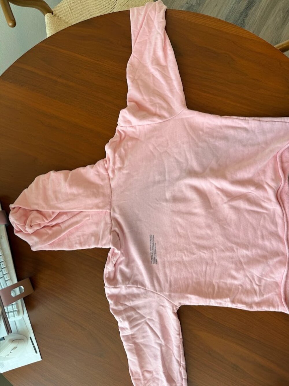 Pangaia Organic cotton loose hoodie—sakura pink size Small
